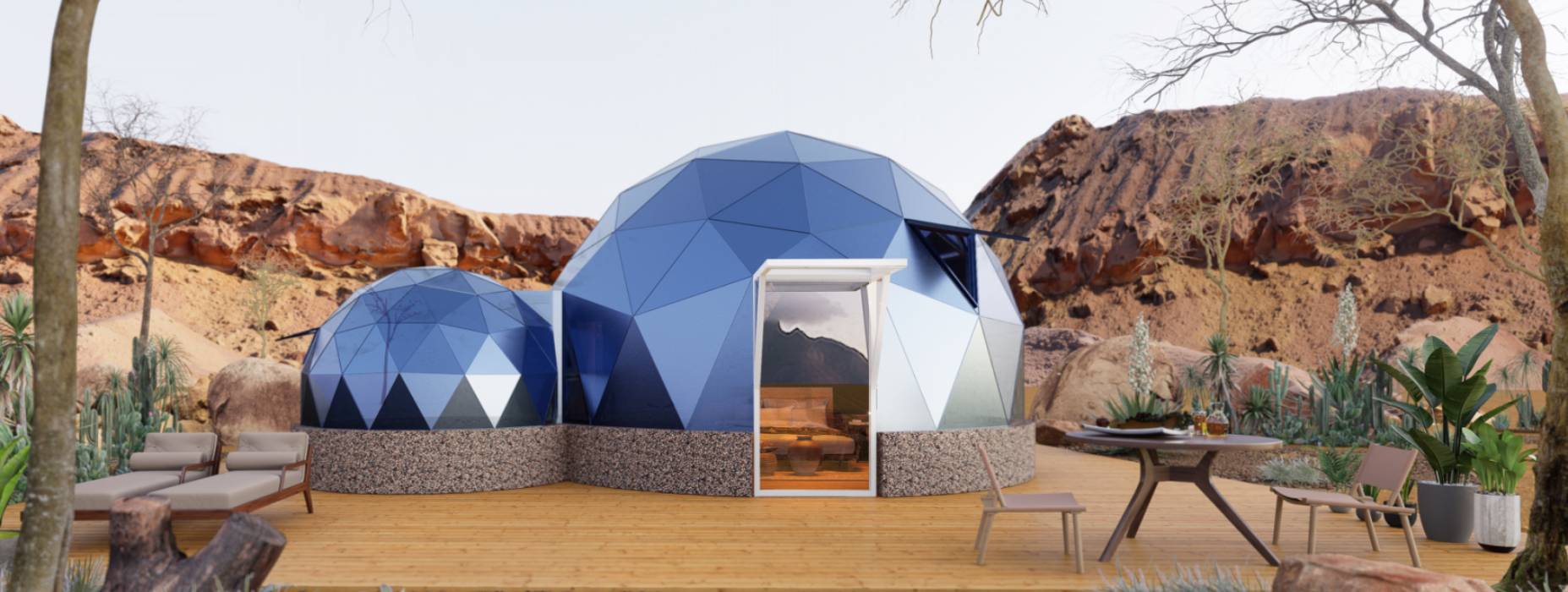 兴和县球形智能光伏玻璃星空房